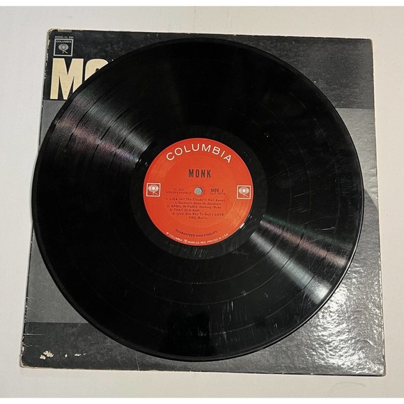 THELONIOUS MONK 'MONK' LP UK IMPORT MONO - NM ORIGINAL 1965 - CL 2291 - Picture 4 of 5